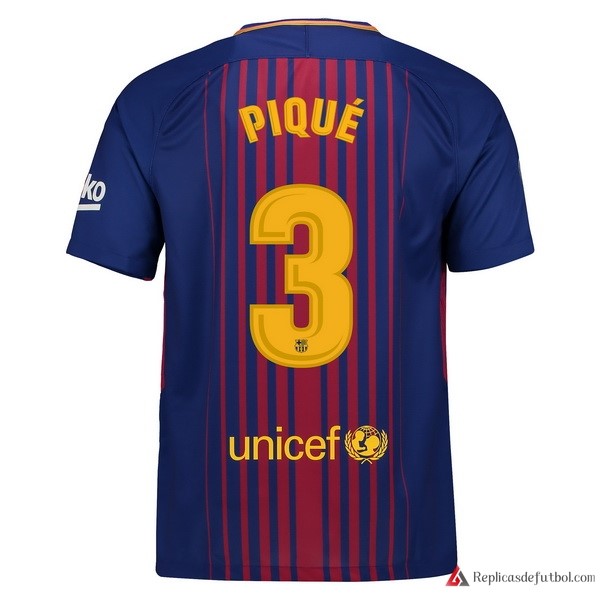 Camiseta Barcelona Primera equipación Pique 2017-2018